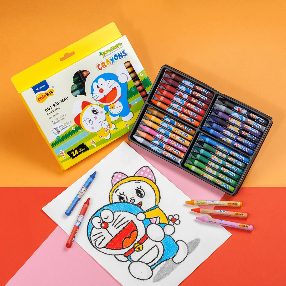 [QUÀ TẶNG 899K] Sáp 24 màu Colokit CR-C06/DO