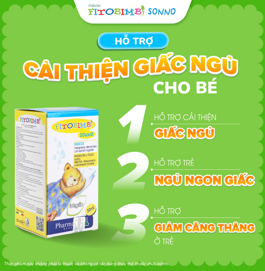 Fitobimbi Sonno – Hỗ Trợ Giấc Ngủ Tự Nhiên Cho Trẻ Sơ Sinh & Trẻ Nhỏ