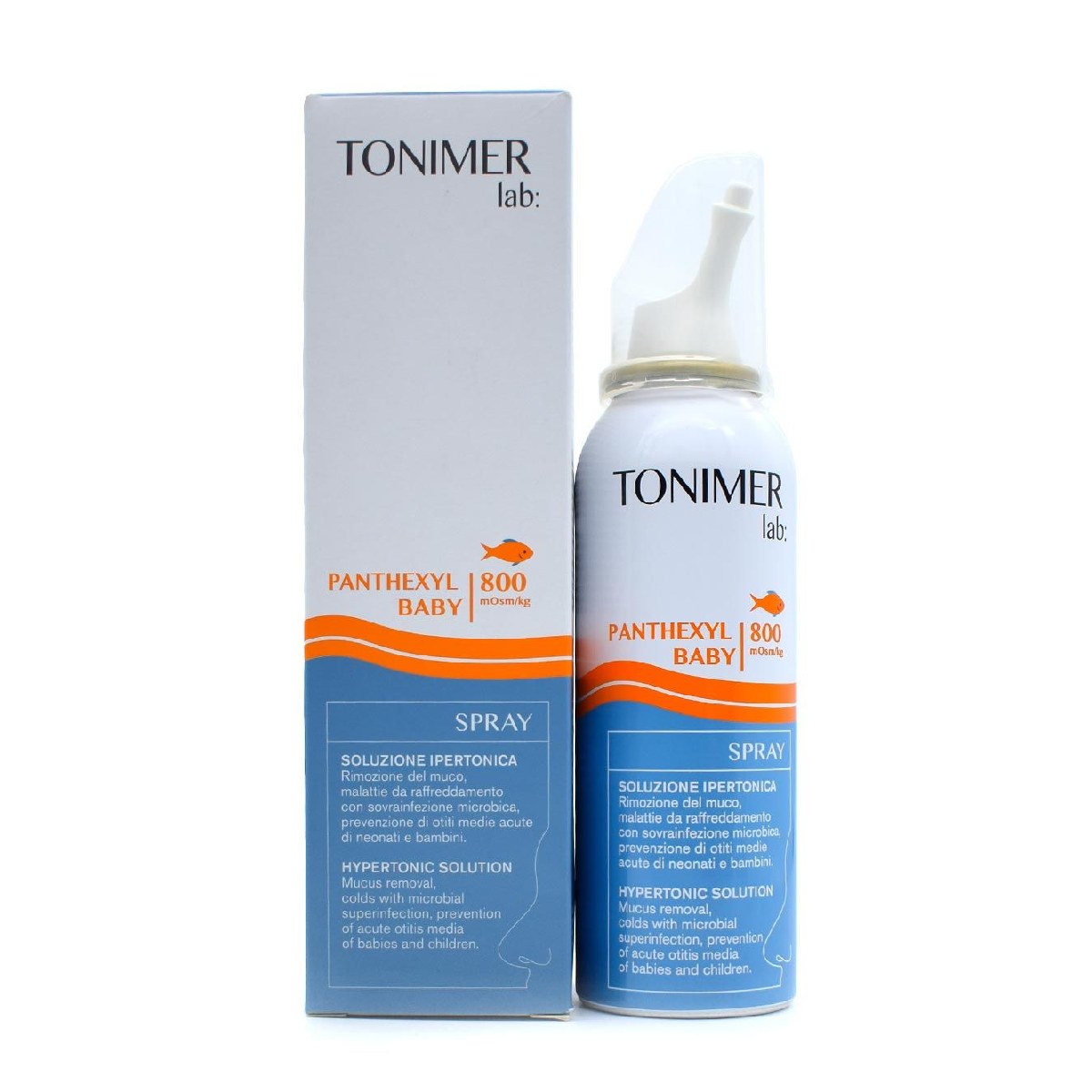 Tonimer Lab Panthexyl Baby Spray - Xịt mũi ưu trương giảm dịch nhầy do cảm lạnh, viêm mũi ở trẻ em và người lớn